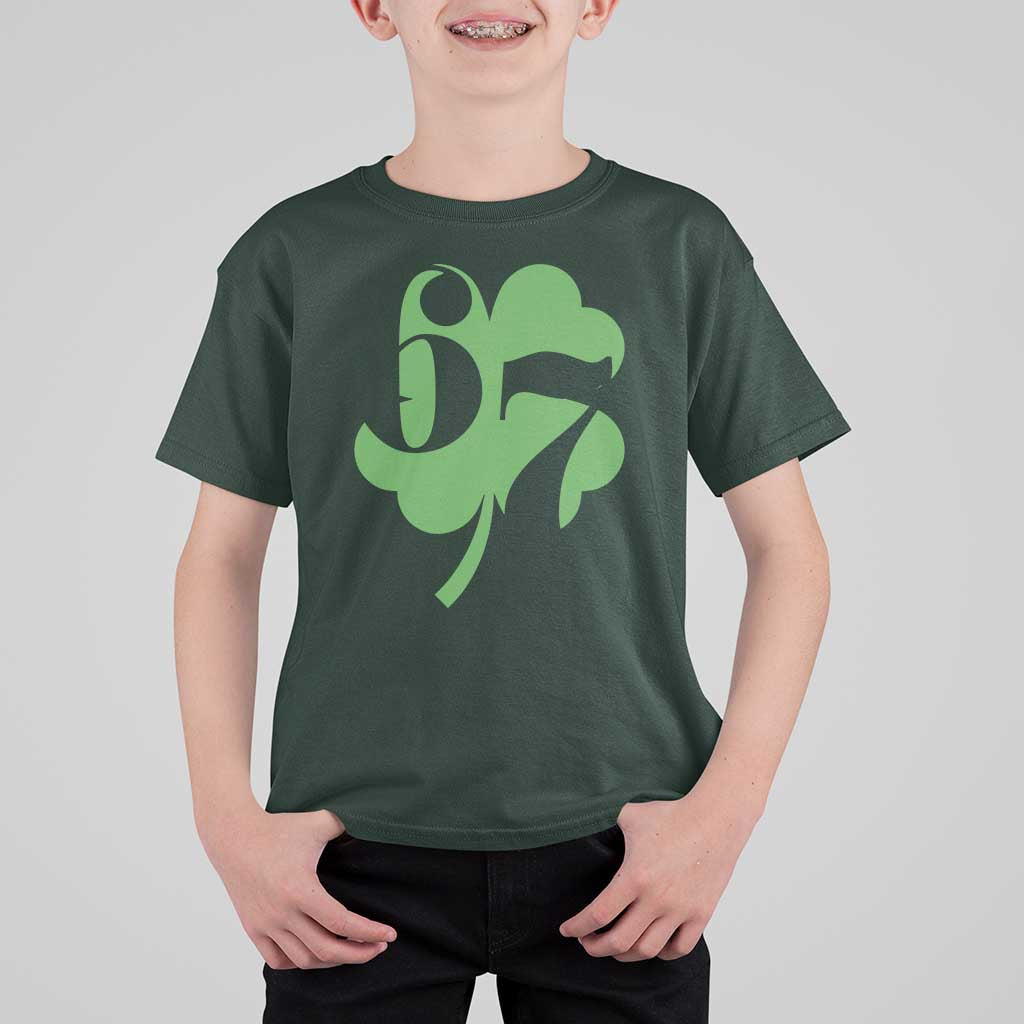 Funny St Patricks Day 67 Six Seven Meme Shamrock T Shirt For Kid