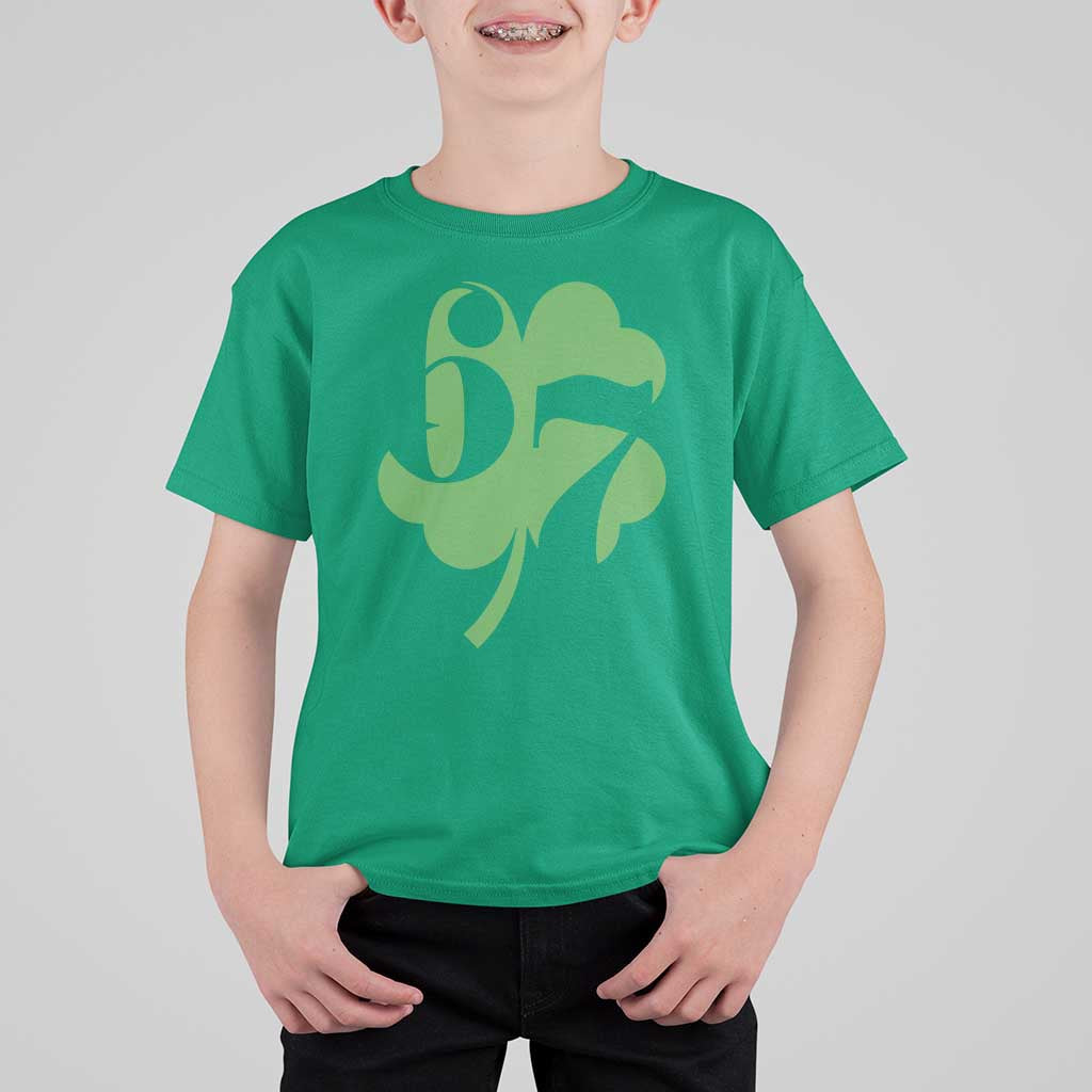 Funny St Patricks Day 67 Six Seven Meme Shamrock T Shirt For Kid