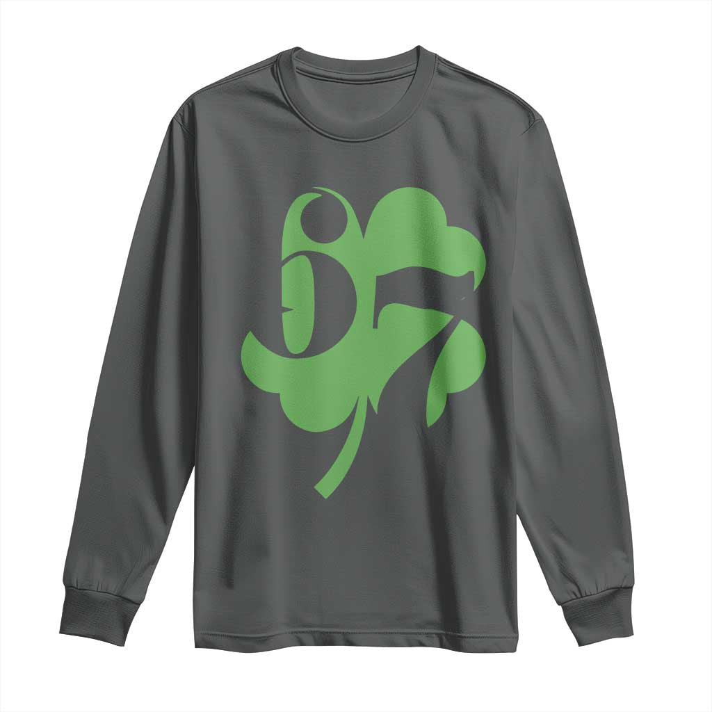 Funny St Patricks Day 67 Six Seven Meme Shamrock Long Sleeve Shirt