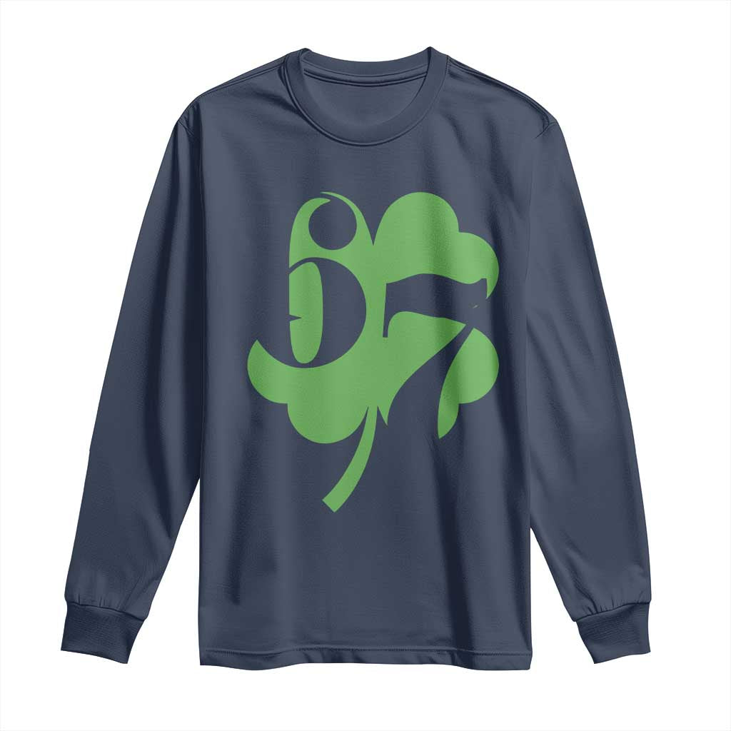 Funny St Patricks Day 67 Six Seven Meme Shamrock Long Sleeve Shirt