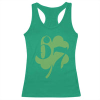 Funny St Patricks Day 67 Six Seven Meme Shamrock Racerback Tank Top