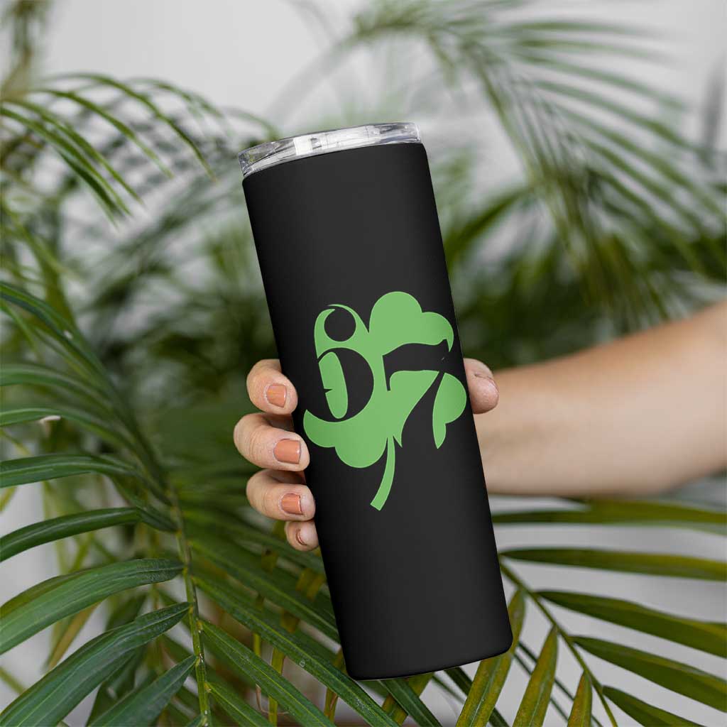 Funny St Patricks Day 67 Six Seven Meme Shamrock Skinny Tumbler