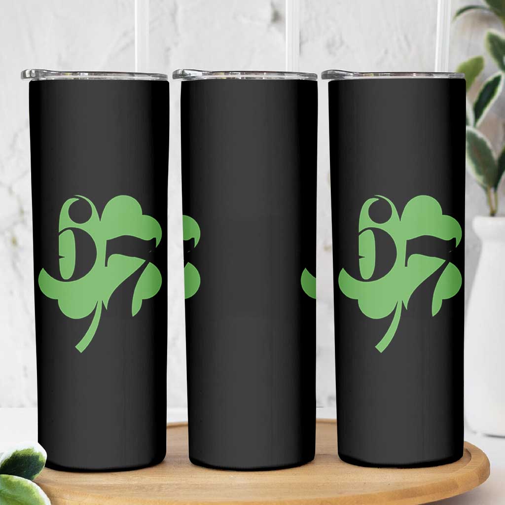 Funny St Patricks Day 67 Six Seven Meme Shamrock Skinny Tumbler