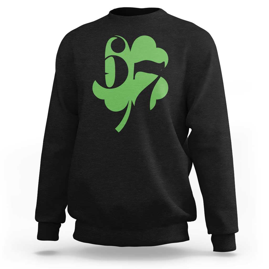 Funny St Patricks Day 67 Six Seven Meme Shamrock Sweatshirt