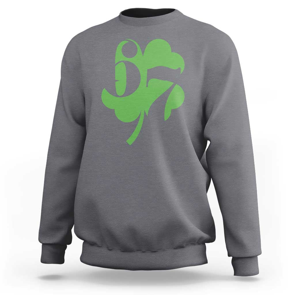 Funny St Patricks Day 67 Six Seven Meme Shamrock Sweatshirt