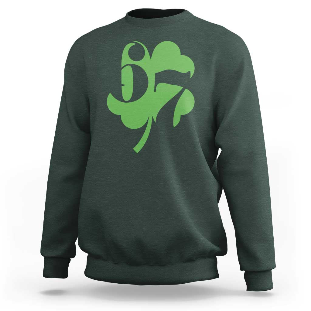 Funny St Patricks Day 67 Six Seven Meme Shamrock Sweatshirt