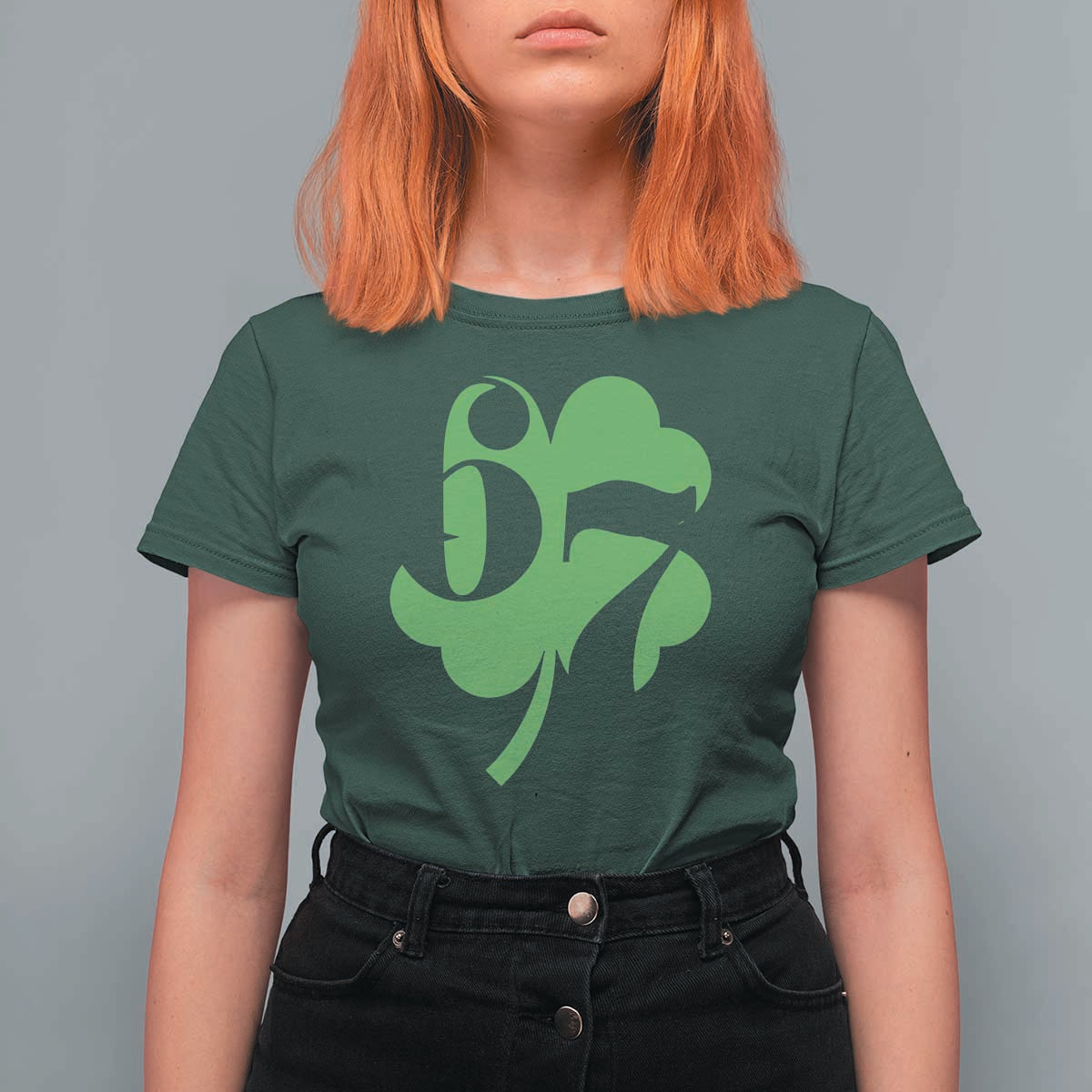 Funny St Patricks Day 67 Six Seven Meme Shamrock T Shirt For Women