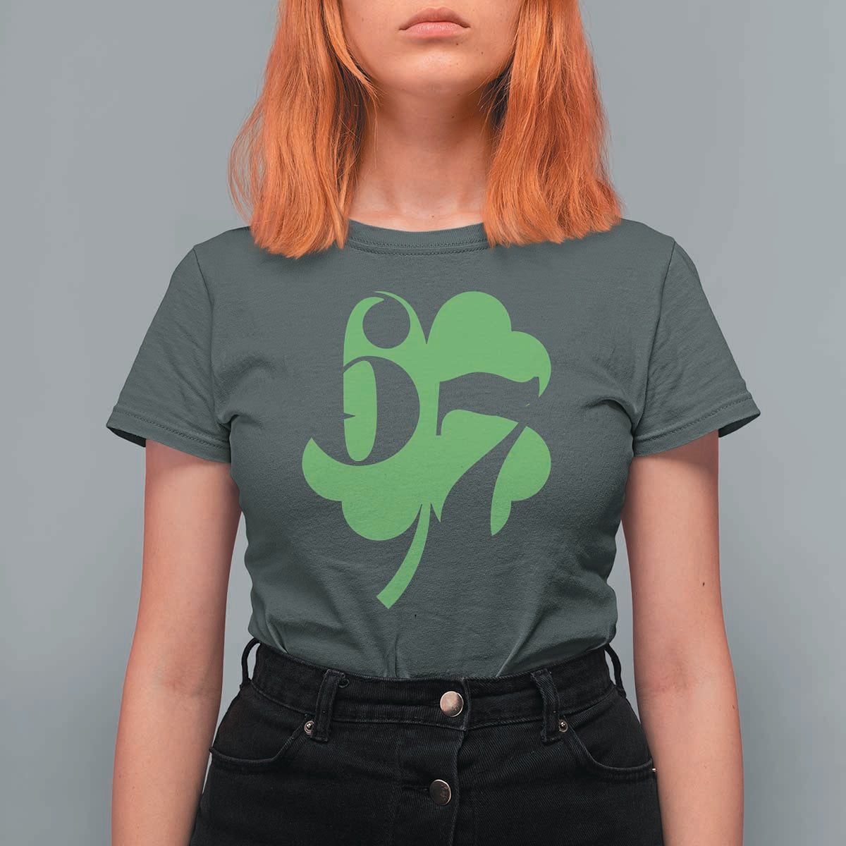 Funny St Patricks Day 67 Six Seven Meme Shamrock T Shirt For Women
