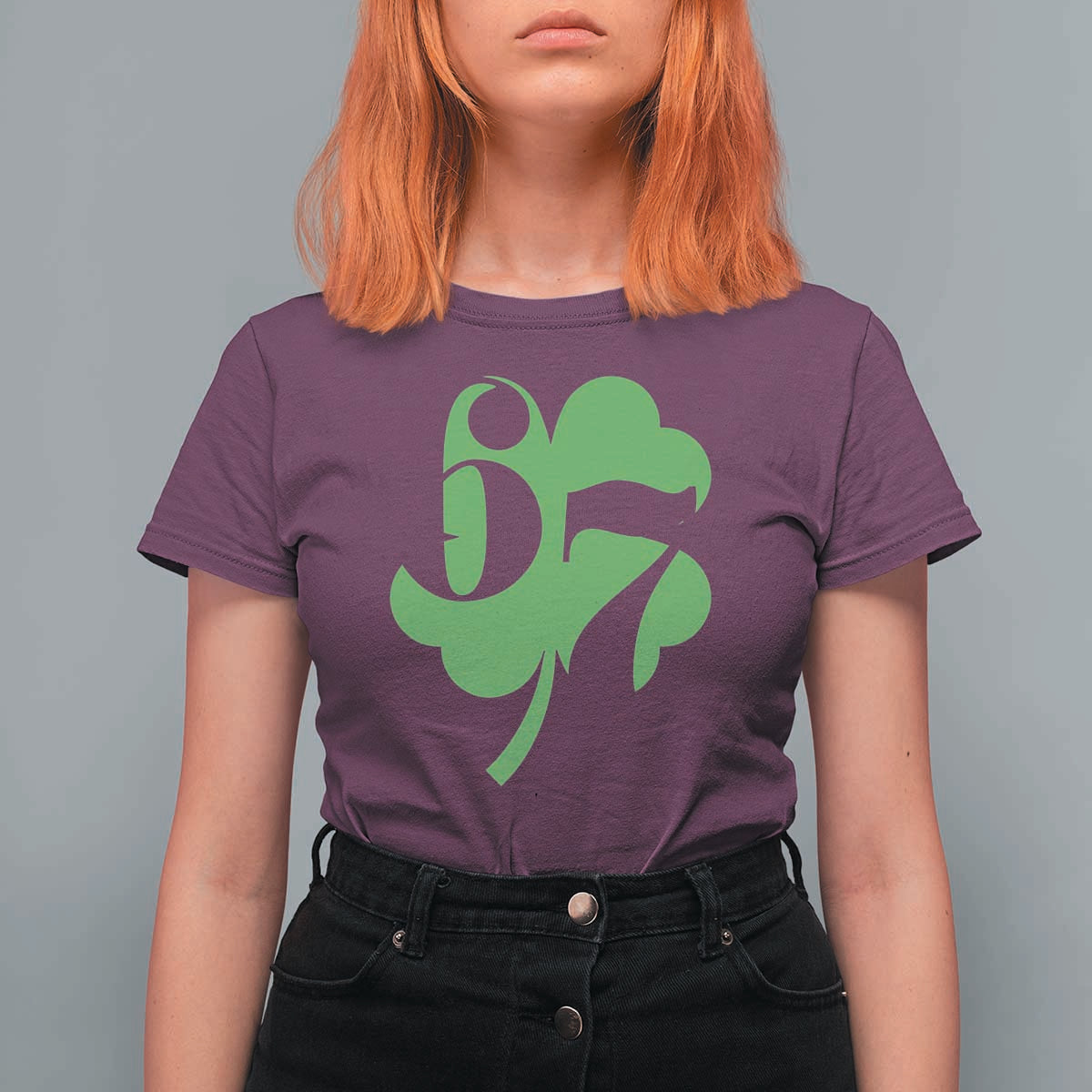 Funny St Patricks Day 67 Six Seven Meme Shamrock T Shirt For Women