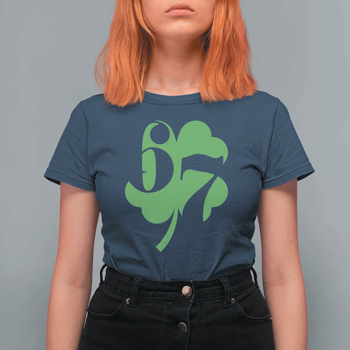 Funny St Patricks Day 67 Six Seven Meme Shamrock T Shirt For Women