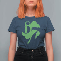 Funny St Patricks Day 67 Six Seven Meme Shamrock T Shirt For Women