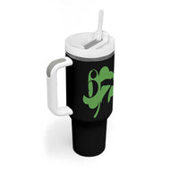 Funny St Patricks Day 67 Six Seven Meme Shamrock Tumbler With Handle