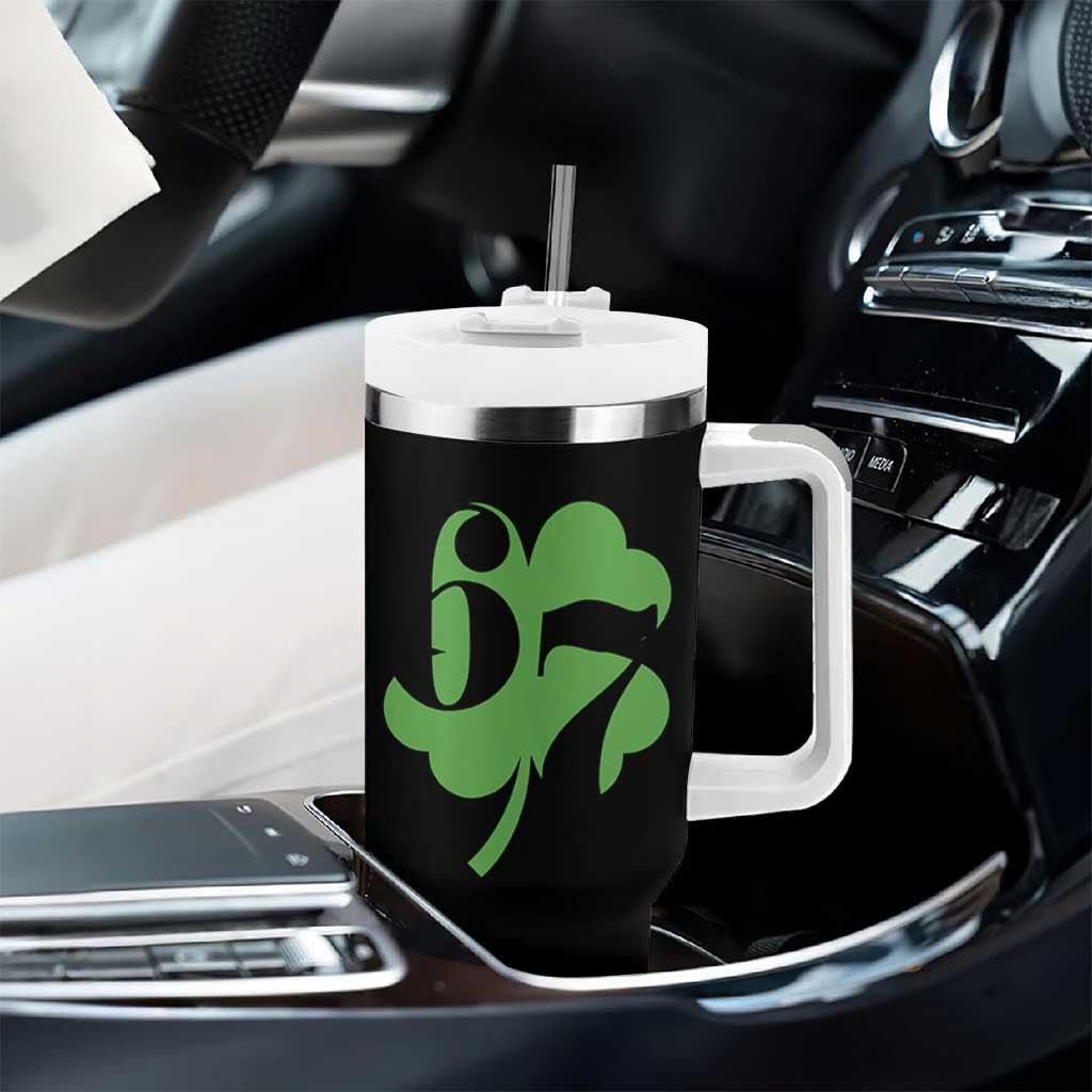 Funny St Patricks Day 67 Six Seven Meme Shamrock Tumbler With Handle