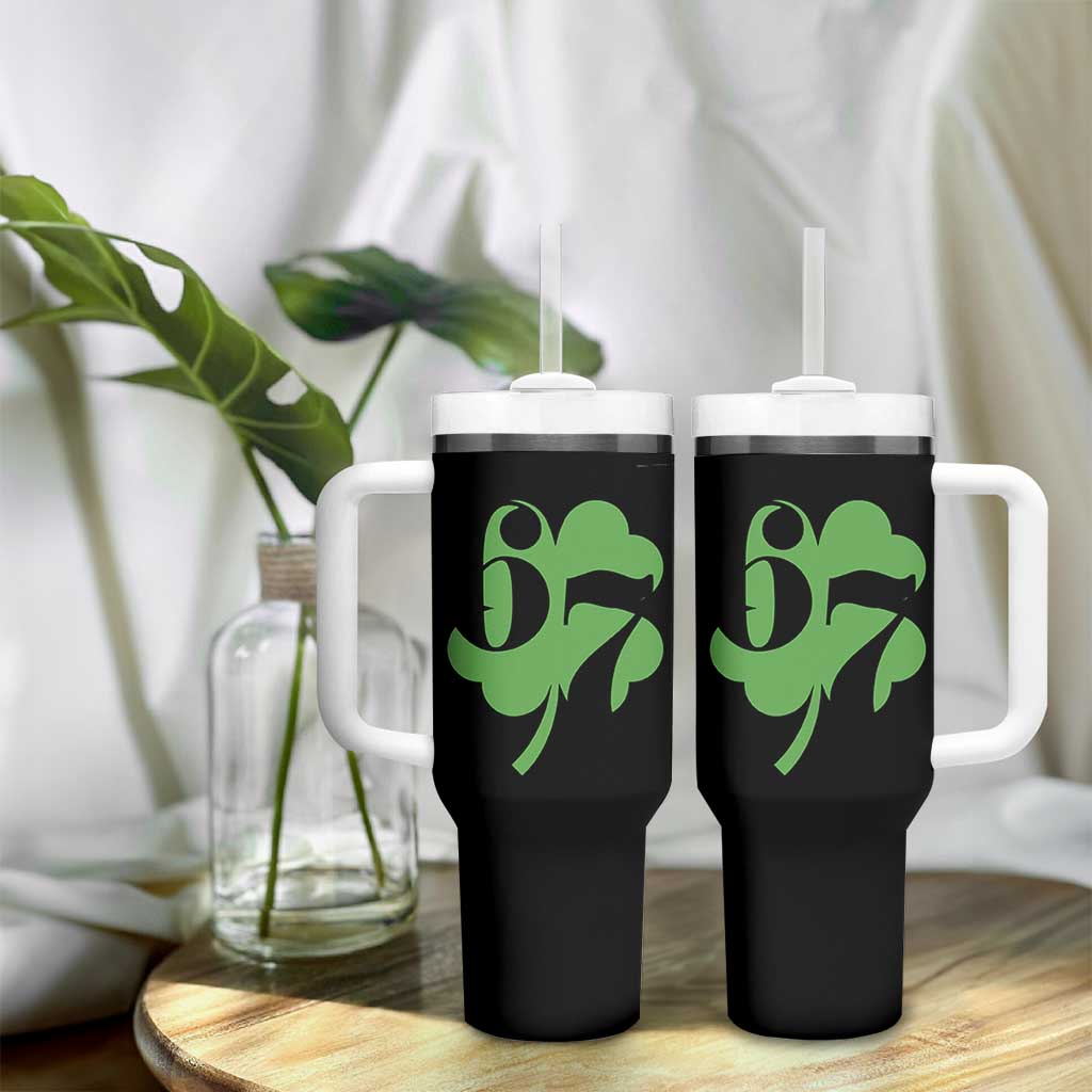 Funny St Patricks Day 67 Six Seven Meme Shamrock Tumbler With Handle