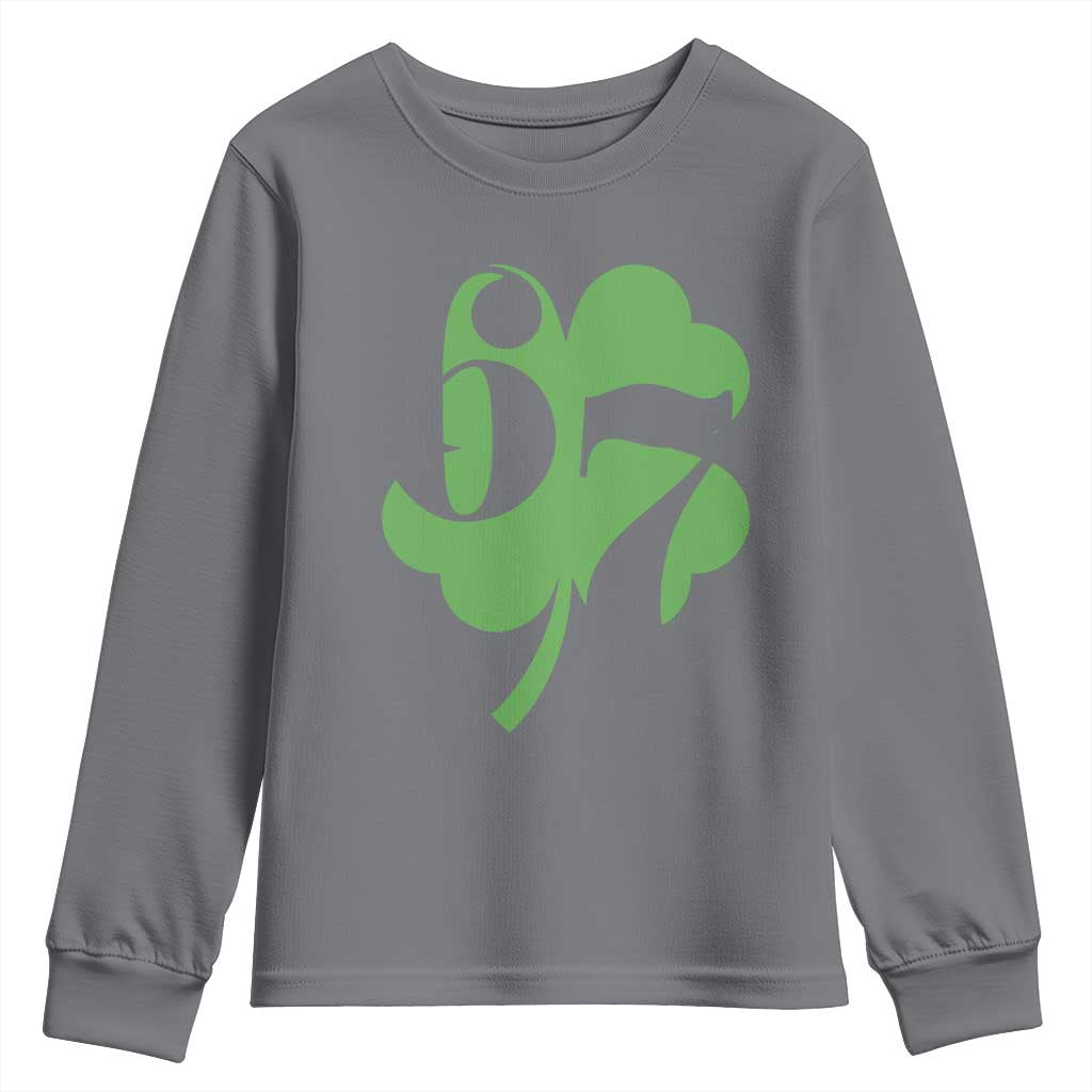 Funny St Patricks Day 67 Six Seven Meme Shamrock Youth Sweatshirt