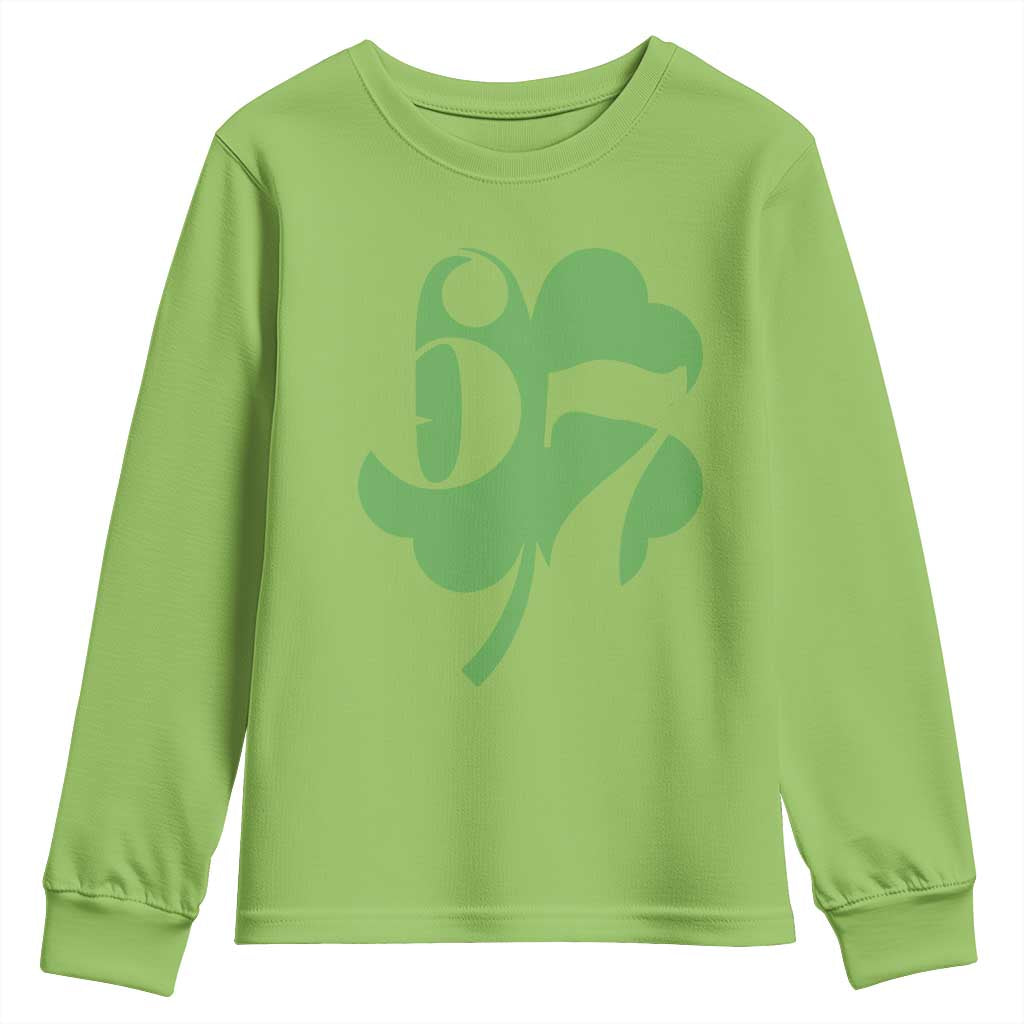 Funny St Patricks Day 67 Six Seven Meme Shamrock Youth Sweatshirt