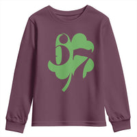 Funny St Patricks Day 67 Six Seven Meme Shamrock Youth Sweatshirt