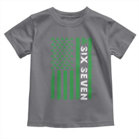 Six Seven 67 St Patricks Day Shamrock Vintage American Flag Toddler T Shirt