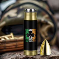Boston St Patricks Day Bullet Tumbler Distressed Shamrock Vintage Irish Flag