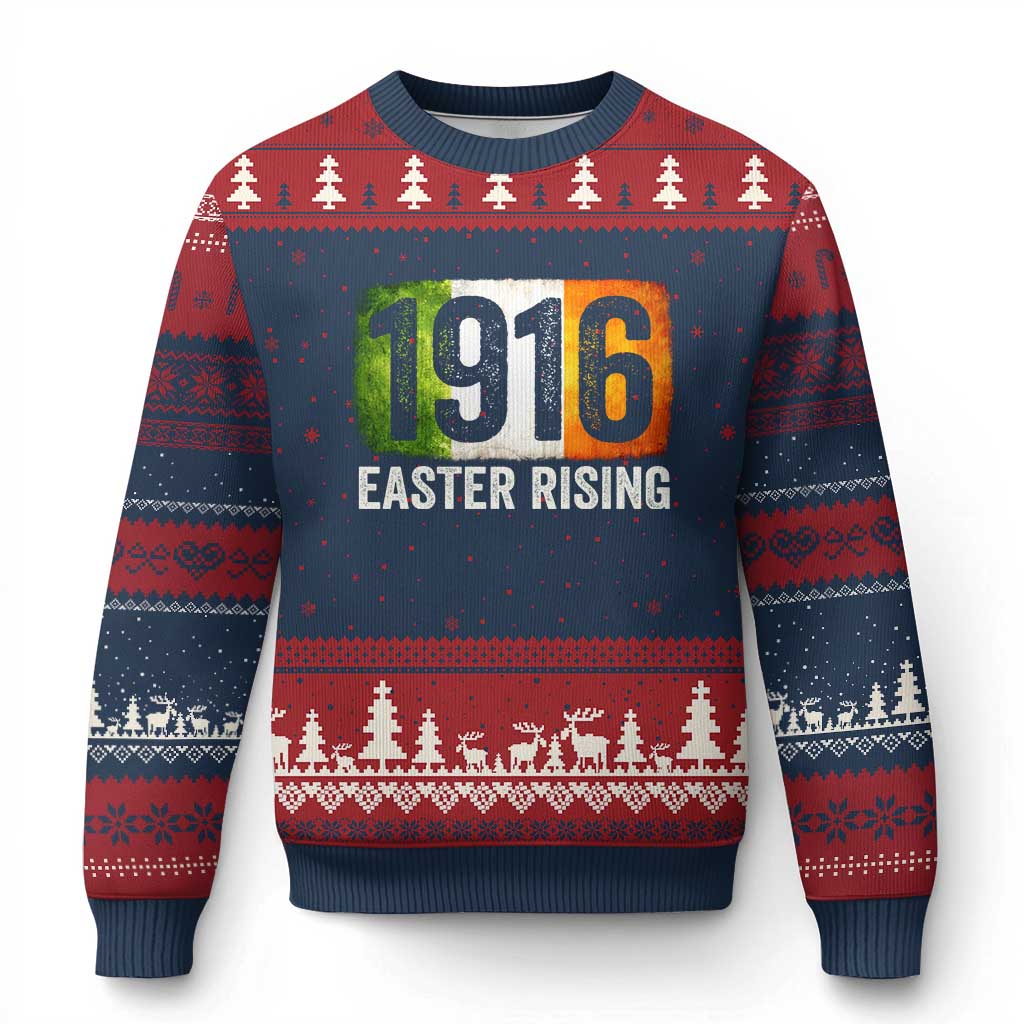 Ireland Easter Rising 1916 Ugly Christmas Sweater Irish Rebellion Vintage Flag