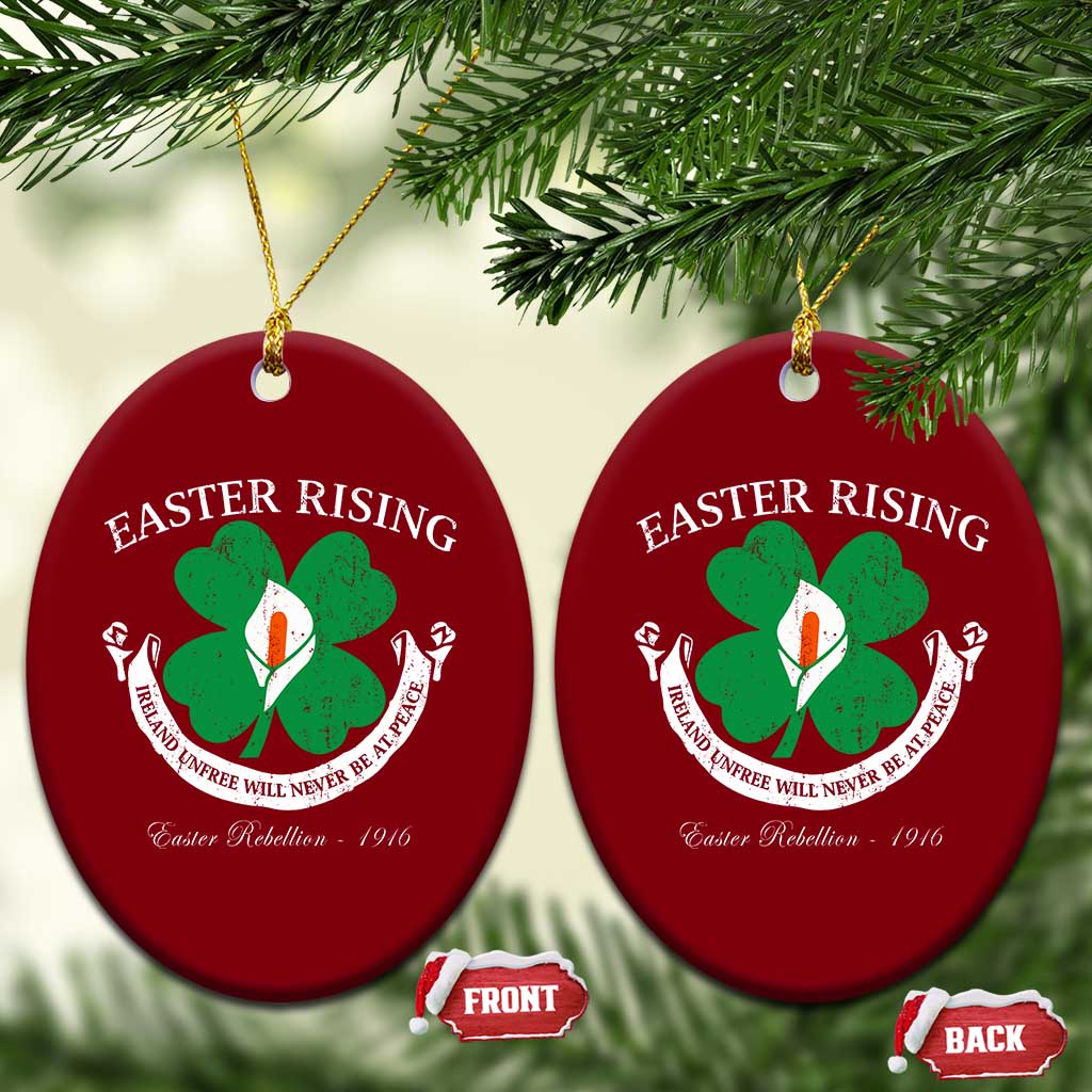 Easter Rising Ceramic Ornament Ireland Unfree Will Never Be At Peace 1916 Irish Rebellions