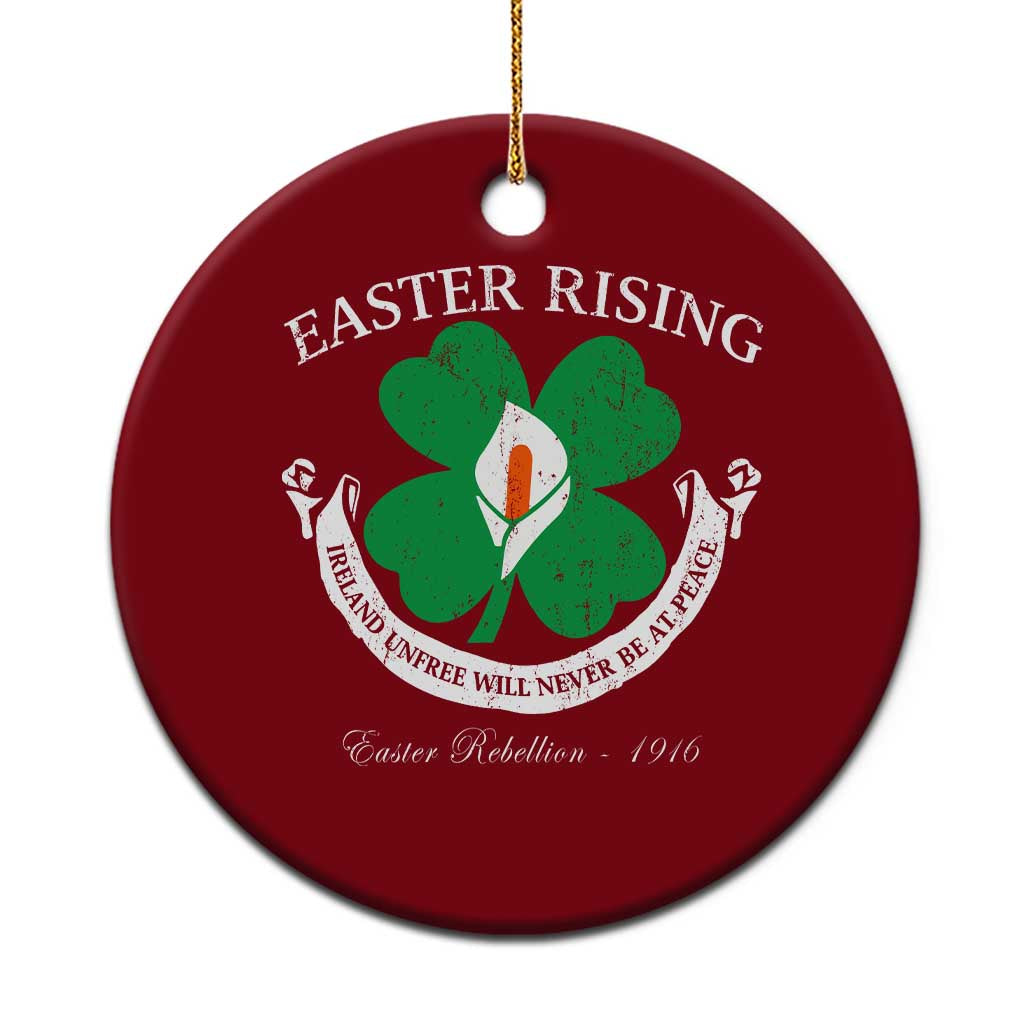 Easter Rising Ceramic Ornament Ireland Unfree Will Never Be At Peace 1916 Irish Rebellions