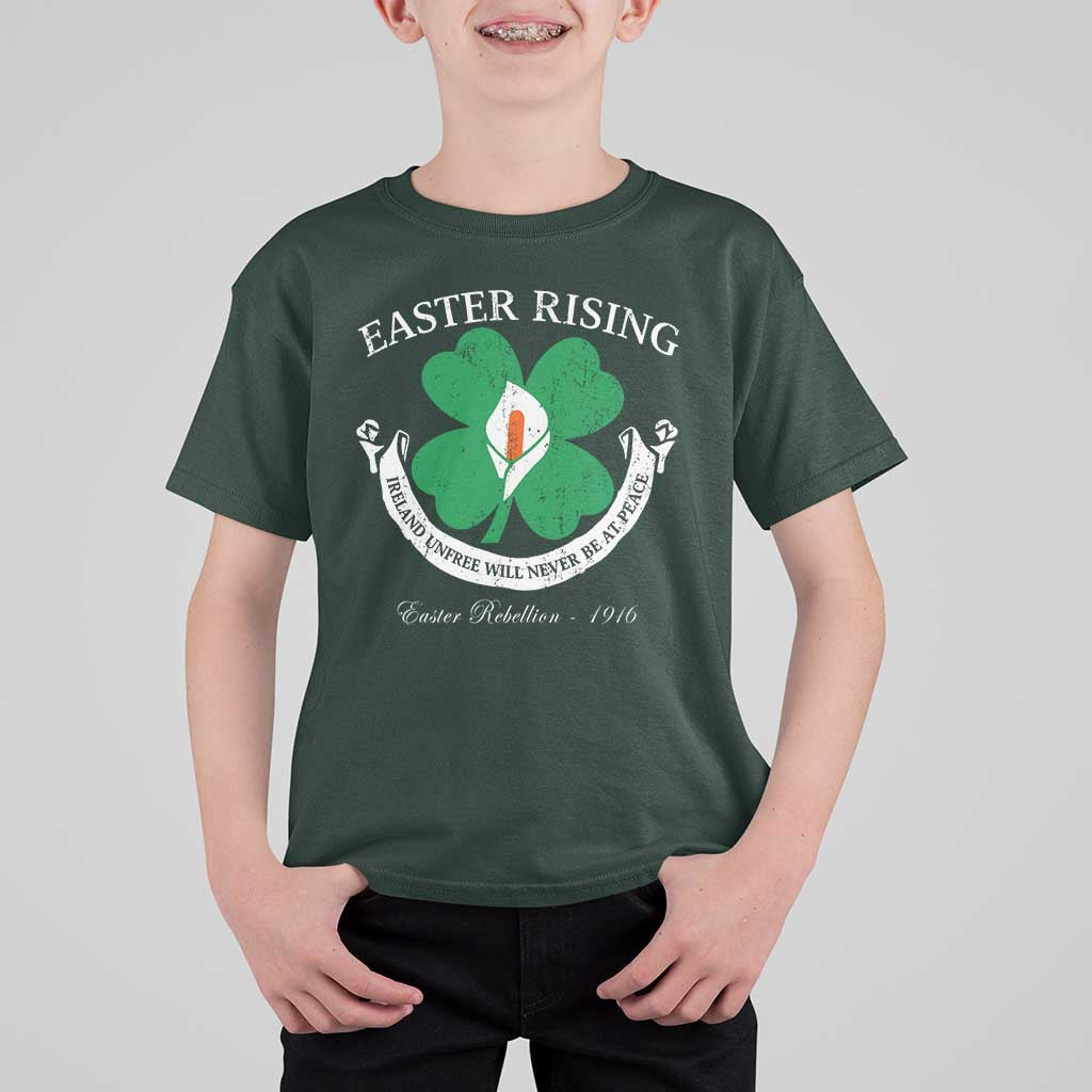 Easter Rising T Shirt For Kid Ireland Unfree Will Never Be At Peace 1916 Irish Rebellions