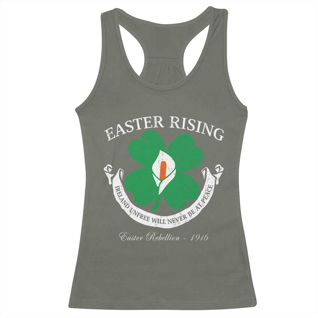 Easter Rising Racerback Tank Top Ireland Unfree Will Never Be At Peace 1916 Irish Rebellions