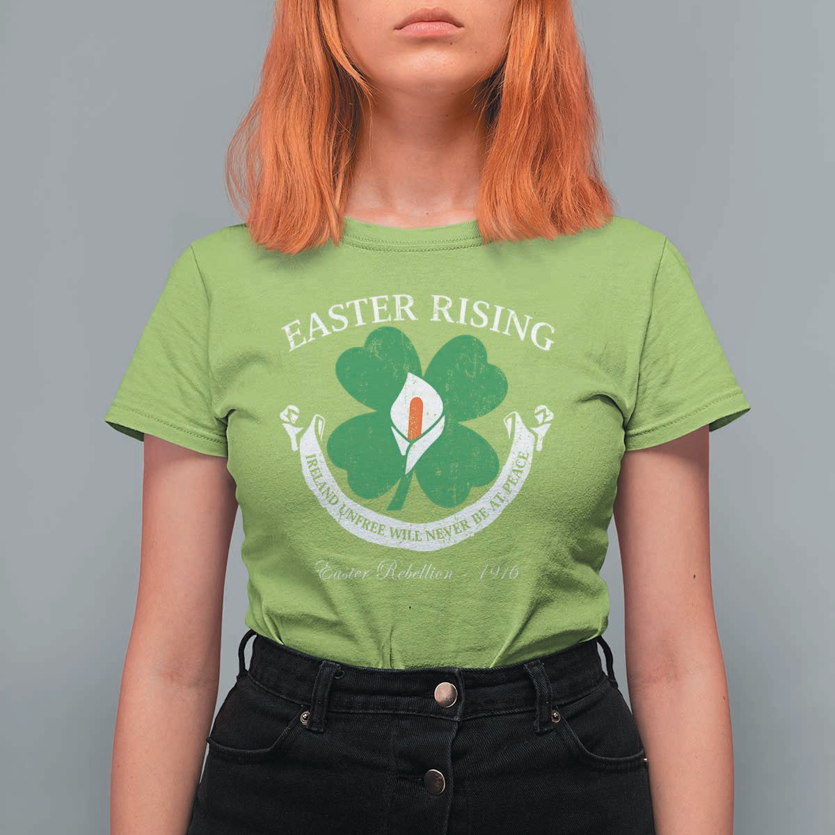 Easter Rising T Shirt For Women Ireland Unfree Will Never Be At Peace 1916 Irish Rebellions