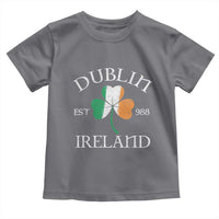 Dublin Ireland Est 988 Toddler T Shirt St Patricks Day Shamrock Leaf