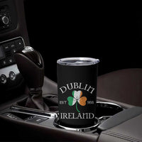 Dublin Ireland Est 988 Tumbler Cup St Patricks Day Shamrock Leaf