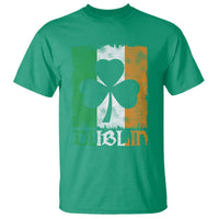 Dublin Ireland St Patricks Day T Shirt Distressed Shamrock Vintage Irish Flag