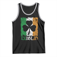Dublin Ireland St Patricks Day Tank Top Distressed Shamrock Vintage Irish Flag