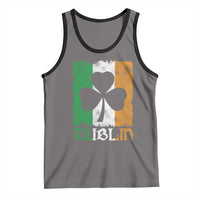 Dublin Ireland St Patricks Day Tank Top Distressed Shamrock Vintage Irish Flag
