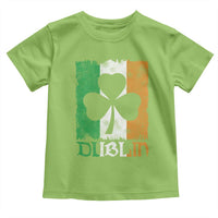 Dublin Ireland St Patricks Day Toddler T Shirt Distressed Shamrock Vintage Irish Flag