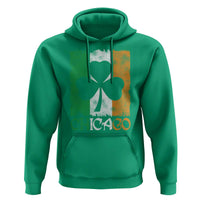 Chicago IL St Patricks Day Hoodie Distressed Shamrock Vintage Irish Flag