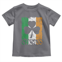 Chicago IL St Patricks Day Toddler T Shirt Distressed Shamrock Vintage Irish Flag