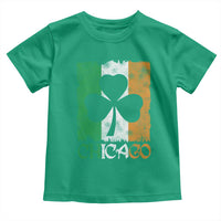 Chicago IL St Patricks Day Toddler T Shirt Distressed Shamrock Vintage Irish Flag