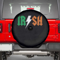 Funny Irish Rocker St Patricks Day Lightning Bolt Rock Music Lover Spare Tire Cover