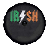 Funny Irish Rocker St Patricks Day Lightning Bolt Rock Music Lover Spare Tire Cover