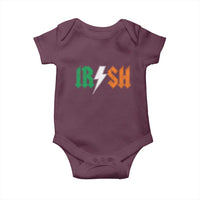 Funny Irish Rocker St Patricks Day Lightning Bolt Rock Music Lover Baby Onesie
