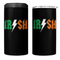 Funny Irish Rocker St Patricks Day Lightning Bolt Rock Music Lover 4 in 1 Can Cooler Tumbler