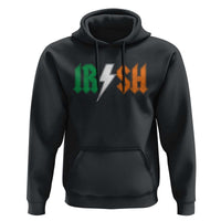 Funny Irish Rocker St Patricks Day Lightning Bolt Rock Music Lover Hoodie