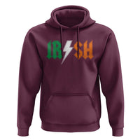 Funny Irish Rocker St Patricks Day Lightning Bolt Rock Music Lover Hoodie