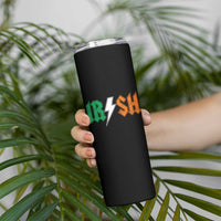 Funny Irish Rocker St Patricks Day Lightning Bolt Rock Music Lover Skinny Tumbler