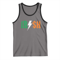 Funny Irish Rocker St Patricks Day Lightning Bolt Rock Music Lover Tank Top