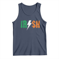 Funny Irish Rocker St Patricks Day Lightning Bolt Rock Music Lover Tank Top