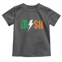 Funny Irish Rocker St Patricks Day Lightning Bolt Rock Music Lover Toddler T Shirt