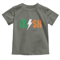 Funny Irish Rocker St Patricks Day Lightning Bolt Rock Music Lover Toddler T Shirt