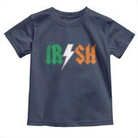 Funny Irish Rocker St Patricks Day Lightning Bolt Rock Music Lover Toddler T Shirt
